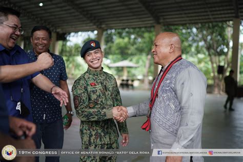 rock dela rosa|Bato’s son, Rock, among 159 new Scout Rangers .